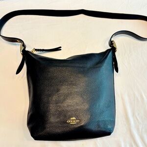 Coach Black Leather Crossbody Bag